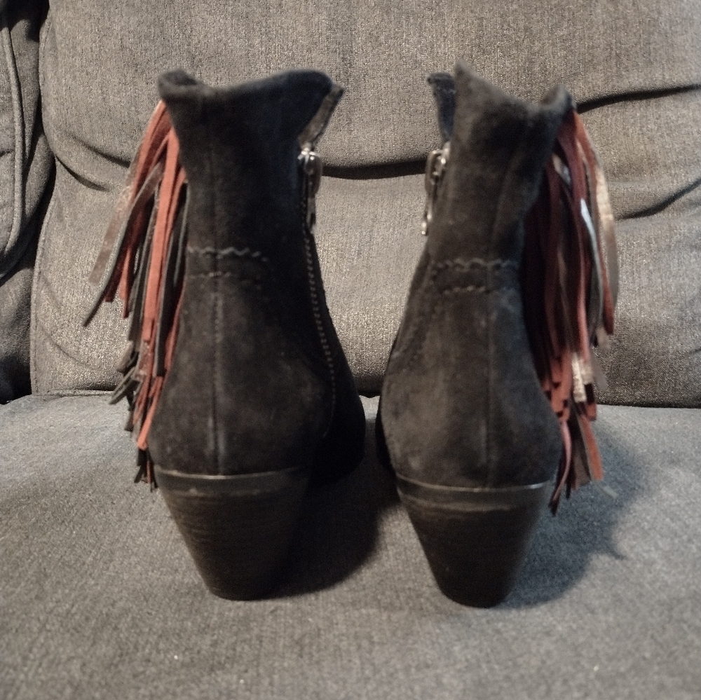 Sam Edelman Suede Fringe Boots - Picture 3 of 9